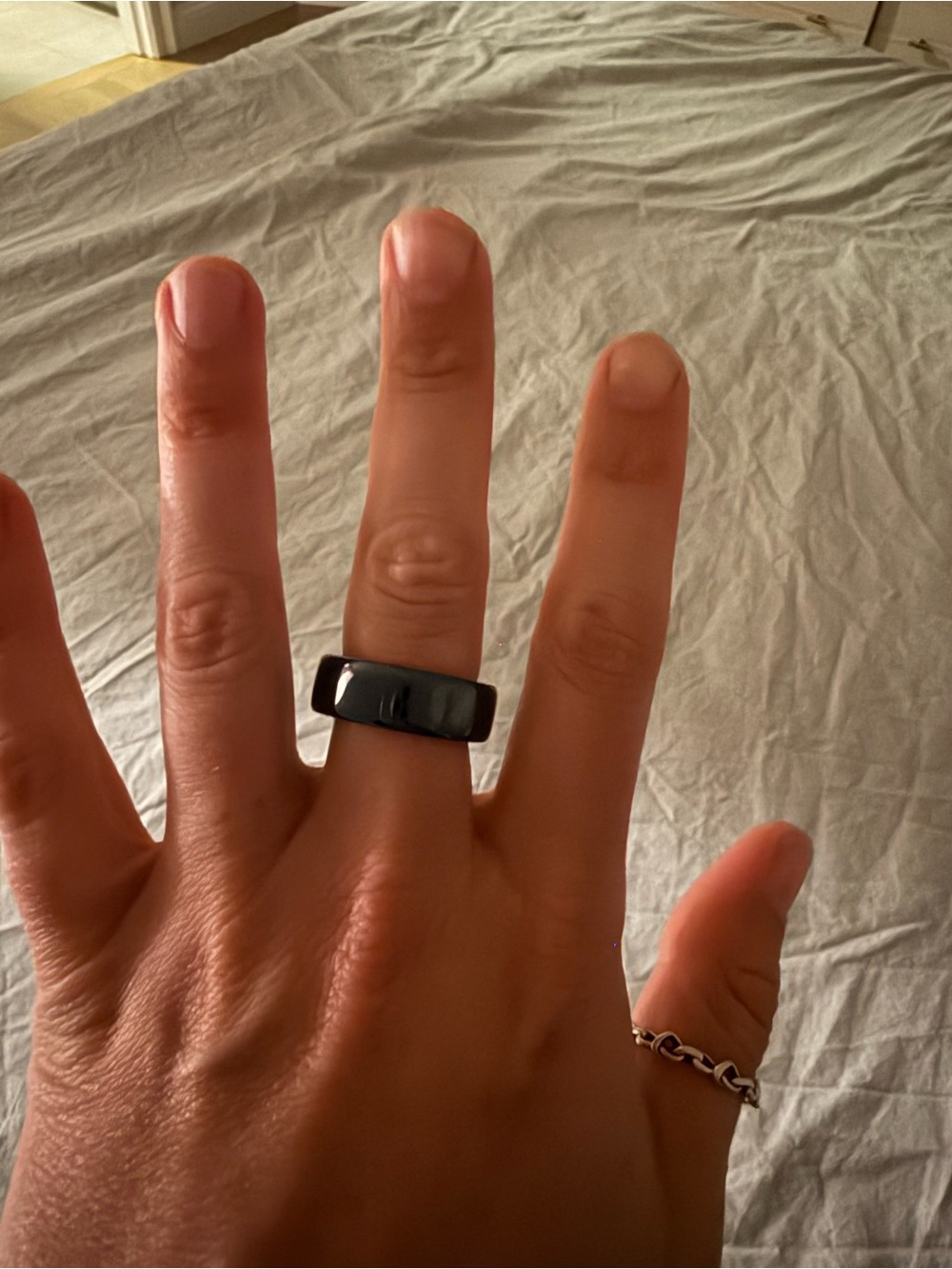 Blue ceramic Oura ring 4 - size 8